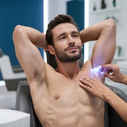 Full Arm and Underarm Polishing Salon Men