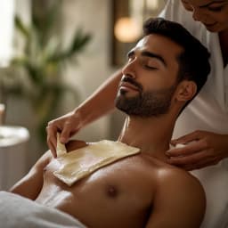 Regular Chest and Stomach Bleach Salon Men