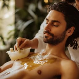 Gold Full Body Bleach Salon Men