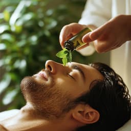 Herbal and Aroma Oil Face Wrap Spa Men