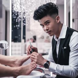 Regular Pedicure Salon Men